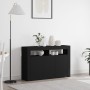 Black Laminated Wood Sideboard 116 x 30 x 75 cm Sideboard by , Sideboards - Ref: Foro24-3333877, Price: 137,21 €, Discount: %