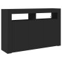 Black Laminated Wood Sideboard 116 x 30 x 75 cm Sideboard by , Sideboards - Ref: Foro24-3333877, Price: 137,21 €, Discount: %