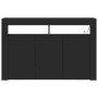 Black Laminated Wood Sideboard 116 x 30 x 75 cm Sideboard by , Sideboards - Ref: Foro24-3333877, Price: 137,21 €, Discount: %