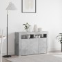 Gray Cement Sideboard Engineering Wood 116 x 30 x 75 cm by , Sideboards - Ref: Foro24-3333879, Price: 142,60 €, Discount: %