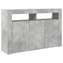 Gray Cement Sideboard Engineering Wood 116 x 30 x 75 cm by , Sideboards - Ref: Foro24-3333879, Price: 142,60 €, Discount: %
