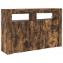 Aparador Roble Ahumado Madera Ingenierizada 116 x 30 x 75 cm de , Aparadores - Ref: Foro24-3333880, Precio: 140,06 €, Descuen...
