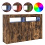 Smoked Oak Sideboard Engineered Wood 116 x 30 x 75 cm by , Sideboards - Ref: Foro24-3333880, Price: 140,06 €, Discount: %