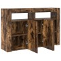 Smoked Oak Sideboard Engineered Wood 116 x 30 x 75 cm by , Sideboards - Ref: Foro24-3333880, Price: 140,06 €, Discount: %