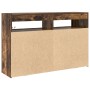 Smoked Oak Sideboard Engineered Wood 116 x 30 x 75 cm by , Sideboards - Ref: Foro24-3333880, Price: 140,06 €, Discount: %