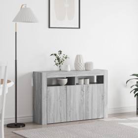 Sonoma Gray Composite Wood Sideboard 116 x 30 x 75 cm Sideboard by , Sideboards - Ref: Foro24-3333881, Price: 144,58 €, Disco...