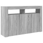 Aparador Gris sonoma Madera compuesta 116 x 30 x 75 cm Aparador