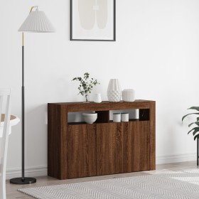 Braune Eiche Sideboard Holzwerkstoff 116 x 30 x 75 cm von , Sideboards - Ref: Foro24-3333882, Preis: 140,13 €, Rabatt: %