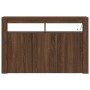 Aparador Roble Marrón Madera de Ingeniería 116 x 30 x 75 cm de , Aparadores - Ref: Foro24-3333882, Precio: 147,17 €