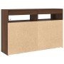 Brown Oak Sideboard Engineered Wood 116 x 30 x 75 cm by , Sideboards - Ref: Foro24-3333882, Price: 142,31 €, Discount: %