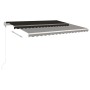 Manual retractable awning with anthracite gray poles 4x3 m by vidaXL, Awnings - Ref: Foro24-3069939, Price: 547,14 €, Discoun...