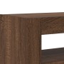 Brown Oak Sideboard Engineered Wood 116 x 30 x 75 cm by , Sideboards - Ref: Foro24-3333882, Price: 142,31 €, Discount: %
