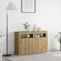 Artisan Oak Sideboard Engineered Wood 116 x 30 x 75 cm by , Sideboards - Ref: Foro24-3333884, Price: 140,18 €, Discount: %