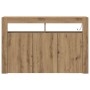 Artisan Oak Sideboard Engineered Wood 116 x 30 x 75 cm by , Sideboards - Ref: Foro24-3333884, Price: 140,18 €, Discount: %