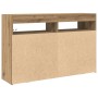 Artisan Oak Sideboard Engineered Wood 116 x 30 x 75 cm by , Sideboards - Ref: Foro24-3333884, Price: 140,18 €, Discount: %
