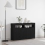 Black Oak Sideboard Engineered Wood 116 x 30 x 75 cm by , Sideboards - Ref: Foro24-3333885, Price: 148,84 €, Discount: %