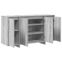 Sonoma graues Sideboard graues Holzwerkstoff 135 x 41 x 75 cm von , Sideboards - Ref: Foro24-3333891, Preis: 148,20 €, Rabatt: %
