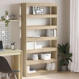 Estantería Sonoma Oak Madera elaborada 100 x 30 x 198 cm de , Librerías y estanterías - Ref: Foro24-3333926, Precio: 161,22 €...