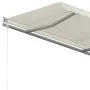 Retractable manual awning with cream-colored posts 4x3 m by vidaXL, Awnings - Ref: Foro24-3069937, Price: 569,00 €, Discount: %