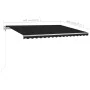 Manual retractable awning with anthracite gray poles 4x3 m by vidaXL, Awnings - Ref: Foro24-3069939, Price: 579,14 €, Discoun...