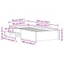 Estructura de Cama Madera Vieja 90x200 cm Madera Fabricada de , Camas y somieres - Ref: Foro24-3333987, Precio: 133,29 €, Des...