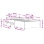 Estructura de Cama Artisan Roble 90x190 cm Madera Elaborada de , Camas y somieres - Ref: Foro24-3333991, Precio: 133,05 €, De...
