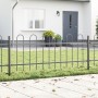 Garden fence with grey arches 6.8x0.6 m in steel by , fence panels - Ref: Foro24-3334073, Price: 151,06 €, Discount: %