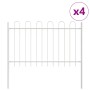 Gartenzaun mit weißer Schlaufe Top 6,8x1 m Stahl von , Zaunpaneele - Ref: Foro24-3334085, Preis: 199,48 €, Rabatt: %
