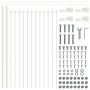 Gartenzaun mit weißer Speerspitze 8,5x0,6 m aus Stahl von , Zaunpaneele - Ref: Foro24-3334098, Preis: 218,62 €, Rabatt: %
