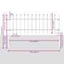 Gartenzaun mit weißer Speerspitze 8,5x0,6 m aus Stahl von , Zaunpaneele - Ref: Foro24-3334098, Preis: 218,62 €, Rabatt: %