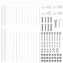 Gartenzaun mit weißer Speerspitze 10,2x1,5 m Stahl von , Zaunpaneele - Ref: Foro24-3334122, Preis: 388,57 €, Rabatt: %