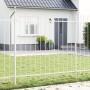 Gartenzaun mit weißer Bogenplatte 11,9 x 1,5 m Stahl von , Zaunpaneele - Ref: Foro24-3334147, Preis: 417,16 €, Rabatt: %