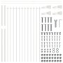 Gartenzaun mit weißer Speerspitze 13,6x1 m Stahl von , Zaunpaneele - Ref: Foro24-3334160, Preis: 426,57 €, Rabatt: %