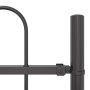 Garden fence with arch-shaped top, gray, 15.3x0.8 m, steel by , fence panels - Ref: Foro24-3334174, Price: 424,82 €, Discount: %