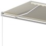 Automatic retractable awning with cream posts 4x3.5 m by vidaXL, Awnings - Ref: Foro24-3070027, Price: 516,52 €, Discount: %