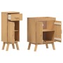 2-teiliges Badmöbel-Set aus massivem Kiefernholz von , Badezimmermöbel - Ref: Foro24-3334188, Preis: 149,76 €, Rabatt: %