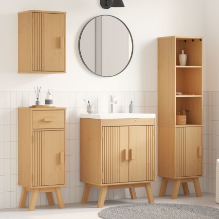 4-teiliges Badmöbel-Set aus massivem Kiefernholz von , Badezimmermöbel - Ref: Foro24-3334190, Preis: 293,24 €, Rabatt: %