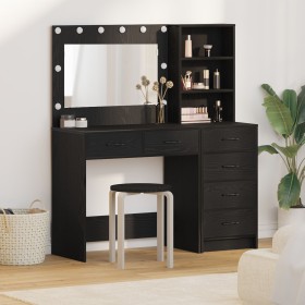 2-piece vanity set with LED in black wood by , Bedroom Dressers - Ref: Foro24-3334192, Price: 245,09 €, Discount: %