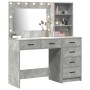 2-teiliges Waschtisch-Set mit LED aus betongrauem Holz von , Schlafzimmerkommoden - Ref: Foro24-3334194, Preis: 225,93 €, Rab...