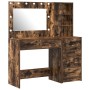 2-Piece Vanity Set with LED Smoked Oak Wood by , Bedroom Dressers - Ref: Foro24-3334195, Price: 230,75 €, Discount: %