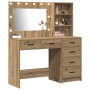 2-piece vanity set with LED in handcrafted oak wood by , Bedroom Dressers - Ref: Foro24-3334199, Price: 230,57 €, Discount: %
