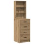 2-piece vanity set with LED in handcrafted oak wood by , Bedroom Dressers - Ref: Foro24-3334199, Price: 230,57 €, Discount: %