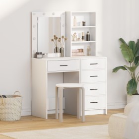 2-piece vanity set with white wood LEDs by , Bedroom Dressers - Ref: Foro24-3334200, Price: 195,40 €, Discount: %