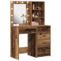 Juego de tocador de 2 piezas con LED de madera envejecida de , Tocadores para dormitorios - Ref: Foro24-3334207, Precio: 189,...