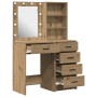 2-piece dressing table set with LED in handmade oak wood by , Bedroom Dressers - Ref: Foro24-3334208, Price: 190,25 €, Discou...