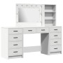 Set de tocador de 3 piezas con LED en madera blanca de , Tocadores para dormitorios - Ref: Foro24-3334209, Precio: 337,31 €, ...