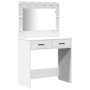 3-teiliges Waschtisch-Set mit LED in weißem Holz von , Schlafzimmerkommoden - Ref: Foro24-3334209, Preis: 323,48 €, Rabatt: %