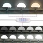 3-teiliges Waschtisch-Set mit LED in weißem Holz von , Schlafzimmerkommoden - Ref: Foro24-3334209, Preis: 323,48 €, Rabatt: %
