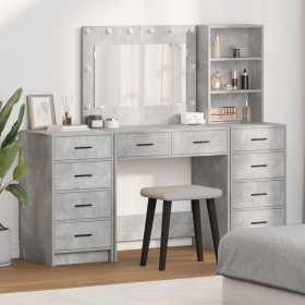 3-piece vanity set with concrete gray wood LEDs by , Bedroom Dressers - Ref: Foro24-3334212, Price: 313,18 €, Discount: %