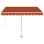 Orange and brown automatic standing awning 300x250 cm by vidaXL, Awnings - Ref: Foro24-3069510, Price: 402,12 €, Discount: %